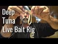 How to Catch Deep Tuna Live Bait Rig - Rubber Band Rig