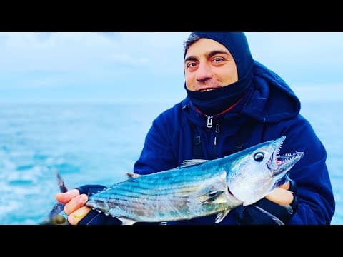 Shore Jigging in south Italy - Atlantic Bonito TRIS