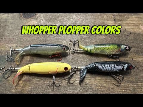 The Worst Mistake Most Anglers Make With Whopper Plopper Colors…