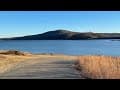 Fishing round valley reservoir