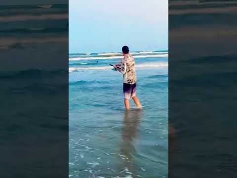 Surf fishing Galveston Texas
