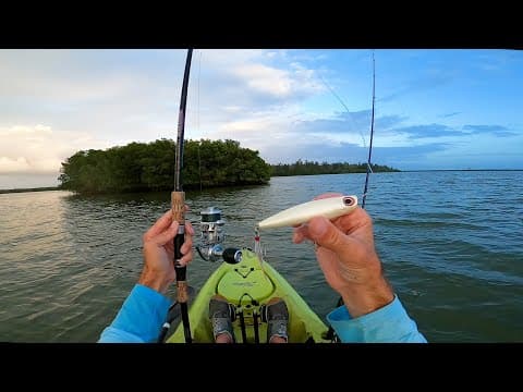 All Day Kayak Island Fishing Indian River Lagoon Florida - Exploring New Waters!!