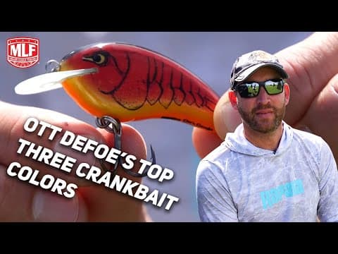 Ott DeFoe’s top three crankbait colors