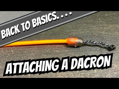 Match Fishing Basics - How To Attach a Dacron Connector - Connecting Dacron To Pole Elastic