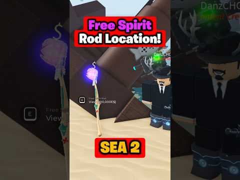 Free Spirit Rod Location Sea 2 FISCH.. #fisch #roblox #robloxfisch