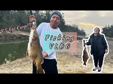 4.5 KGS CARP at Tai Lam Chung Reservoir!!!  #fishing  #hongkong #nepalivlog