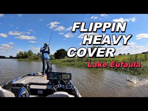 Flipping Heavy Cover on Lake Eufaula - Post Spawn Bass Fishing