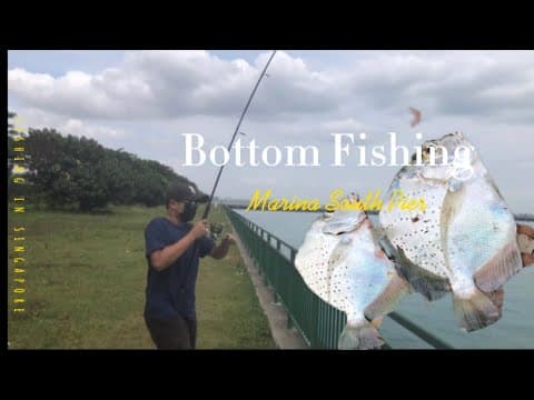 Shore Fishing |Bottom Fishing | Marina South Pier ,Singapore