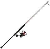 PENN Fierce IV Spinning Reel and Fishing Rod Combo,Black/Red