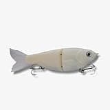 PBFish Glide Bait Slow Sinking Wide S Motion Smooth Glide Strong Hooks 6 Inches Bass Musky Pike Big Fish Includes Official PB Fish Card with Leaderboards