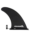 Abahub 9'' SUP Fin Inflatable Paddle Board Replacement Fins, Quick Release Slide in Detachable Center Surfboard Fin for Surfing, iSUP Stand UP Paddleboard Inflatable Boards 9 Inch Black