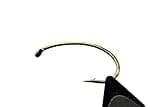 Tigofly 50 pcs/lot Fly Tying Nymph Hook Wide-gape Scud Shrimp Back Caddis Pupa Fly Fishing Barbed Hooks Size 4# 6# 8# 10# 12# 14# 16# 18# (12)