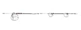 Sebago Trolling Rig for Fishing Freshwater Lakes - 11" or 25" with Detachable Links. Gold or Nickel by AL's Goldfish Lure Company (Nickel, 11")