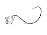 HFD Live Bait Jig Head - Jighead Fishing Hooks for Flounder, Tout, Redfish, Largemouth Bass and Crappie - Fishing Tackle for Freshwater and Saltwater (Unfinished, 1/8oz)