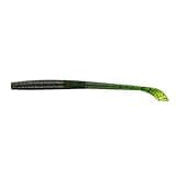 Yamamoto 5" Kut Tail Worm - Realistic Easy-to-Use Soft Plastic Fishing Lure Baits - 10 Pack, Watermelon with Large Black and Small Red