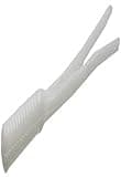 Zoom Baits 008040 Split Tail Trailer, 4" 20Pk, White