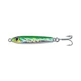 Game On! EXO Jigs™ Green Mackerel 3” Inch, 1.0 oz - Shatter Resistant Fishing Jig - Fishing Lures - Durable Saltwater Lures for Long-Distance Casting - 4X VMC Hooks Fishing for Tuna