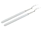 Winged Sirenny 2 pcs Telescopic Retractable Rods with Swivel Hooks for Worship Streamers, Portable Church Dance Ministry Accessory