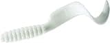 Mr. Twister 4TSF20-1 Twister Tail Grub, 4', White, 20/Pack