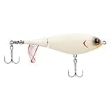 Berkley Choppo Topwater Fishing Lure, Bone, Size 105, Cupped Propeller Tail for Balance of Sound and Spray, Equipped with Sharp Fusion19™ Hook