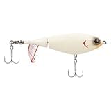 Berkley Choppo Topwater Fishing Lure, Bone, Size 105, Cupped Propeller Tail for Balance of Sound and Spray, Equipped with Sharp Fusion19™ Hook