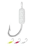 BLUEWING Yellowtail Snapper Jigs with High Carbon Steel Hook 1/16oz Jig Head Lead Head Fishing Jigs for Saltwater and Freshwater Fishing, 20pcs White