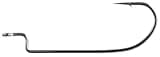 Owner 5101 Offset Shank Worm Hook with Cutting Point, (Size 1, 6 Per Pack)