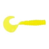 Berkley PowerBait Power Grubs Fishing Bait, Chartreuse, Irresistible Scent & Flavor, Realistic Action, Bulky Body, Ideal for Bass, Walleye, Trout and More