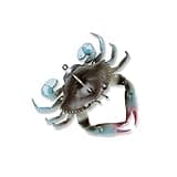 Savage Gear TPE 3D Crab Fishing Bait, 1 oz, Blue Crab, Durable TPE Composition, Fast Sinking, Lifelike Bouncing Action