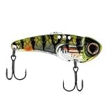 Berkley ThinFisher Fishing Lure, Chrome Perch, 1/2 oz, Upgraded Cosmetics, Integrated Rattle Chamber, 3 Pull Points with Quick Change Snap, Custom Fusion19 Trebles