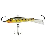 Northland Fishing Tackle Puppet Minnow Darting Fishing and Ice Fishing Lure for Walleye, Pike, Trout, and Panfish, UV Green Perch, 1/4 Oz, 1/Cd