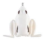 Lunkerhunt - Lunker Frog, Pearl – Fishing Lure with Realistic Design, Legs Extend and Retract in Use, Great for Bass and Pike, Freshwater Lure with Hollow Body, Weighs ½ oz, 2.25” Length