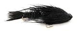 Set of three Articulated Streamers for fly fishing. bass, trout and all freshwater fish species 3.5'' long many color options (Black)