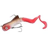 MIZUGIWA 8"/20cm 45g Pike Musky Dawg Fishing Soft Bait Lure,Fishing Tackle (White Belly Red Tail)