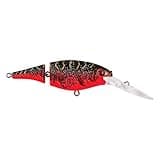 Berkley Flicker Shad Jointed Fishing Lure, Red Tiger, 1/3 oz, 2 3/4in | 7cm Crankbaits, Size, Profile and Dive Depth Imitates Real Shad, Equipped with Fusion19 Hook