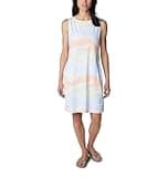 Columbia Women's Chill River Printed Dress, White Undercurrent, 3X