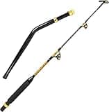 BETTER LEADER Bent But Fishing Rods Saltwater, Deep Sea Fishing Pole with Swivel Tip for Offshore and Big Game Fishing 80-130lb