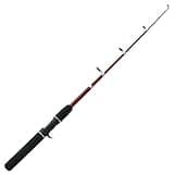 Zebco Z-Cast Casting Fishing Rod, Extendable 17-Inches to 5-Foot 6-Inch Telescopic Durable Z-Glass Fishing Pole, Comfortable EVA Rod Handle, Shock-Ring Guides, Medium Power, Red