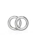 BLUEWING Fishing Solid Rings 20pcs Premium Stainless Steel Fish Lure Connector Loop Ideal for Saltwater & Freshwater, Size XS