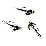 Bead Head Pheasant Tail Sparkle Back Nymph - Wet Fly - Pack of 3 – Premium Hand Tied Quality - Flyfish for Trout, Bass, Bluegill, Crappie, Grayling, and Other Gamefish – Golden Tippet Fly Co. (#12)