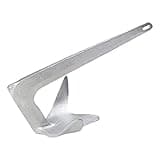 Lewmar Galvanized Steel Claw Anchor 11 lbs. for Boats 21'-27', Bruce-Style Claw for Quick Setting, Bow Roller Compatible, Measures 18-1/2" L x 12-3/16" W x 9-1/16" H - 2020202243