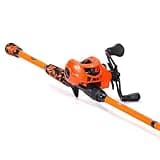 Sougayilang Baitcast Reel and Fishing Rod Combo, IM7 Graphite 2-Piece Blank Rods,EVA Handle & “S” Style Hook Keeper