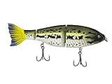 Googan Squad Contender, 3-Jointed Body, Realistic, Premium Glidebait 7" Baby Bass