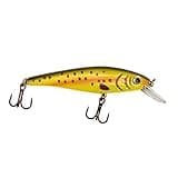 Leland Lures Trout Magnet 3.5" Trout Crank Top Water Fishing Bait, Runs 2-4 Feet Depth with Small Rattles for High Effectiveness, Great Fishing Lure for Freshwater, Brown Trout