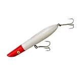 Cotton Cordell Pencil Popper Topwater Fishing Lure, Freshwater Fishing Gear and Accessories, 7", 2 oz, Pearl Red Head