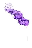 Winged Sirenny 98" Hand Painted Flowy Silk Ribbon Streamer with Rods, Church Liturgical Praise, Worship Adoration Dance Ribbon Banner (Purple Fading)