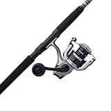 Abu Garcia 7' Max X Spinning Reel and Fishing Rod Combo, Size 6000 Reel, 5 Stainless Steel Ball Bearings, Smooth Oil Felt Front Drag System, Lightweight Composite Rod Blank