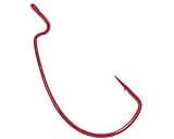 Gamakatsu 58309 Offset Worm Hook, Size 2, Set of 25, Red