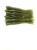 Softy Lure 20 Pcs 4-1/2" Drop Shot Finesse Worms (Scent, Floats), Soft Plastic Worms, Bass Fishing Worms (Watermelon Red)