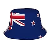 XZDCAL New Zealand Flag Bucket Hat – Lightweight and Breathable Outdoor Headgear for Gardening, Camping, Hiking, Fishing, and More! Black